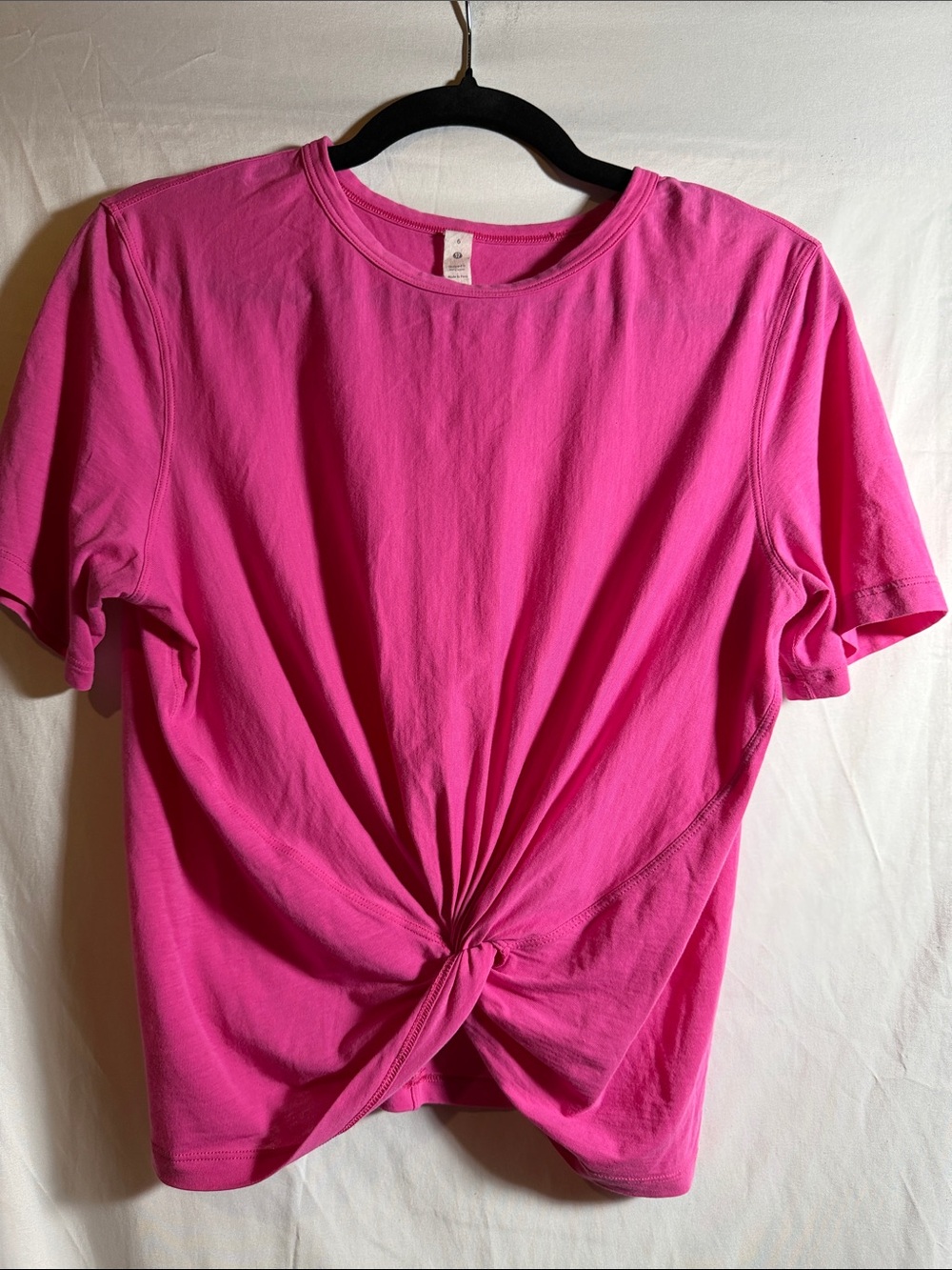 lululemon athletica Short Sleeve Twist Front Tee - Hot Pink
